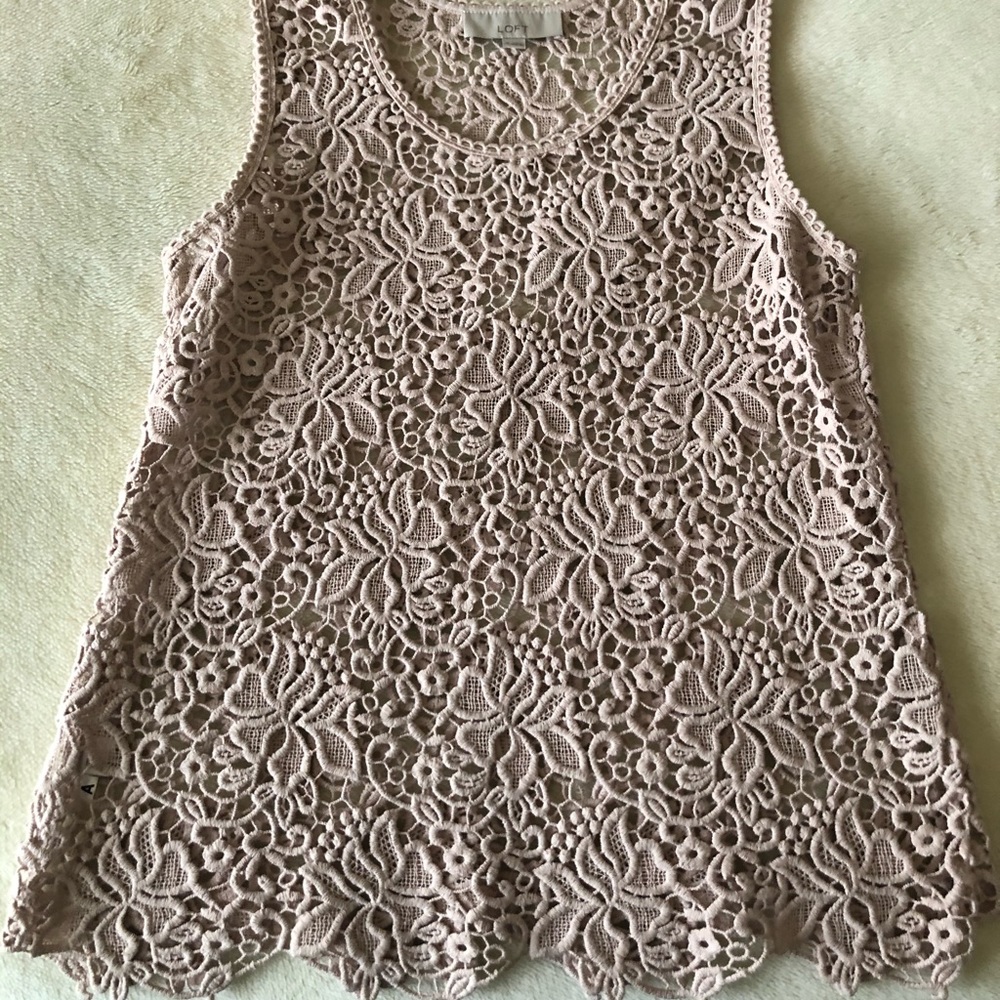 Loft crochet tank